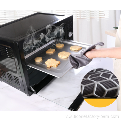 Găng tay BBQ bằng chứng cotton chống nhiệt